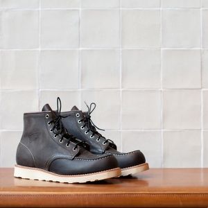 Red Wing 6” Moc Toe Charcoal Boot sz 9D